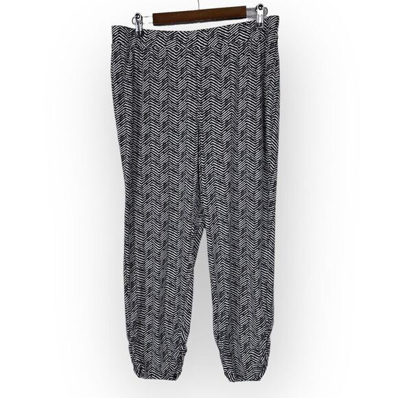 Chico's Chevron Ankle Pants size Large - Picture 1 of 9